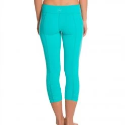 Beyond Yoga Back Gathered Yoga Capris Seaglass CLOTHING