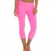 CLOTHING Beyond Yoga Back Gathered Yoga Capris Shocking Pink 2 CLOTHING Beyond Yoga Back Gathered Yoga Capris Shocking Pink