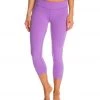 Beyond Yoga Back Gathered Yoga Capris Lavender CLOTHING 1 Beyond Yoga Back Gathered Yoga Capris Lavender CLOTHING