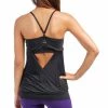 CLOTHING Beyond Yoga Low Back Yoga Cami Tank Top Black Stripe
