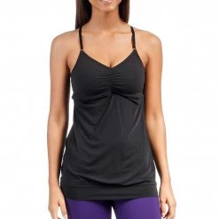CLOTHING Beyond Yoga Low Back Yoga Cami Tank Top Black Stripe