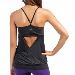 CLOTHING Beyond Yoga Low Back Yoga Cami Tank Top Black Stripe