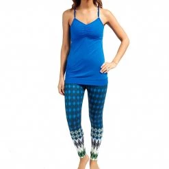 CLOTHING Beyond Yoga Low Back Yoga Cami Tank Top Blue Stripe