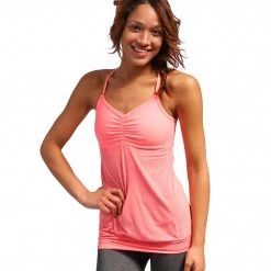 Beyond Yoga Low Back Yoga Cami Tank Top Coral
