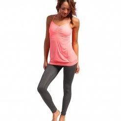 Beyond Yoga Low Back Yoga Cami Tank Top Coral