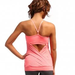 Beyond Yoga Low Back Yoga Cami Tank Top Coral
