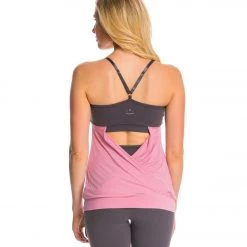 Beyond Yoga Low Back Yoga Cami Tank Top Steel/Desert Rose