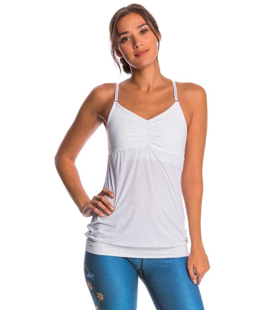 Beyond Yoga Low Back Yoga Cami Tank Top White CLOTHING 8 Beyond Yoga Low Back Yoga Cami Tank Top White CLOTHING