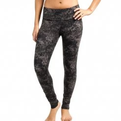 Alo Yoga Airbrush Yoga Leggings Black Texture Print CLOTHING