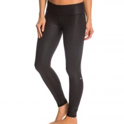 Alo Yoga Airbrush Yoga Leggings Black Glossy