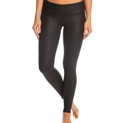 Alo Yoga Airbrush Yoga Leggings Black Glossy