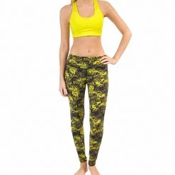 Alo Yoga Airbrush Yoga Leggings Citron Texture Print
