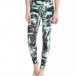 Alo Yoga Airbrush Yoga Leggings Pacific Painted Tiles