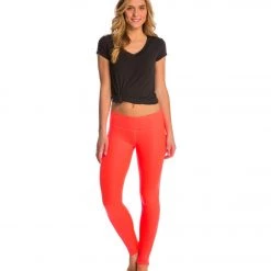 Alo Yoga Airbrush Yoga Leggings Volcano Glossy CLOTHING