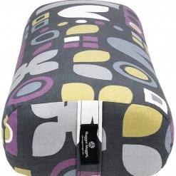 Hugger Mugger Standard Printed Yoga Bolster Graphic Graphite YOGA MATS & PROPS