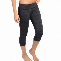 CLOTHING Beyond Yoga Stripe Essential Legging Black/Heather Gray Stripe