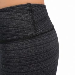 CLOTHING Beyond Yoga Stripe Essential Legging Black/Heather Gray Stripe