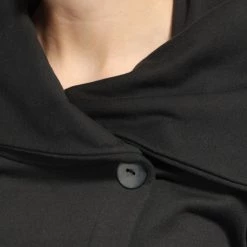 CLOTHING Beyond Yoga Shawl Collar Drape Front Jacket Black