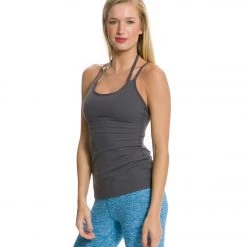 CLOTHING Beyond Yoga Barre Back Cami Steel