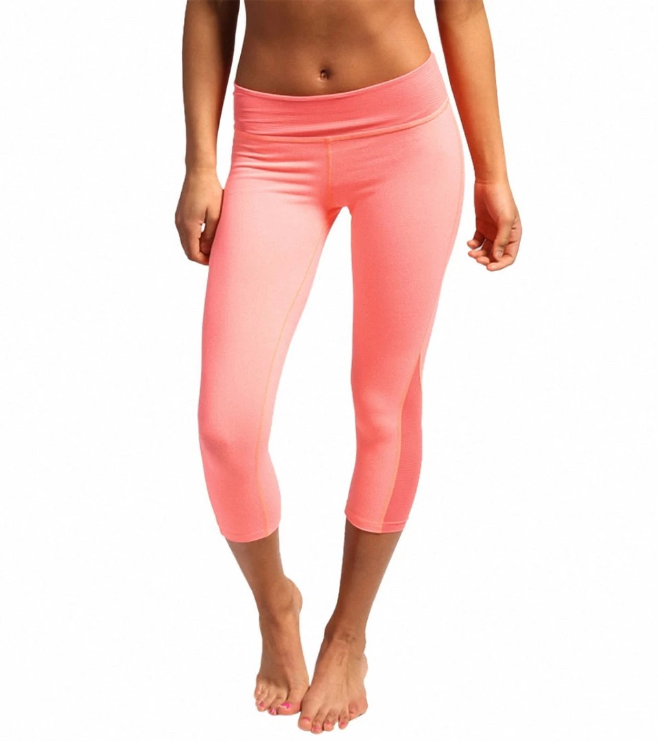 Beyond Yoga Side Triangle Legging Coral CLOTHING 9 Beyond Yoga Side Triangle Legging Coral CLOTHING
