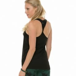 Beyond Yoga Sleek Stripe Twist Racerback Tank Black Stripe CLOTHING 12 Beyond Yoga Sleek Stripe Twist Racerback Tank Black Stripe CLOTHING