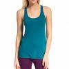 CLOTHING Beyond Yoga Sleek Stripe Twist Racerback Tank Teal Blue Stripe 1 CLOTHING Beyond Yoga Sleek Stripe Twist Racerback Tank Teal Blue Stripe