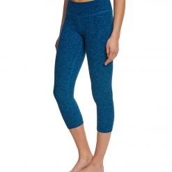 Beyond Yoga Spacedye Yoga Capris Black-Tidal Blue CLOTHING