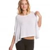Beyond Yoga Freeflow Cropped Pullover White 2 Beyond Yoga Freeflow Cropped Pullover White