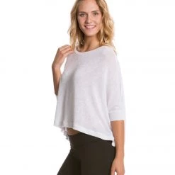 Beyond Yoga Freeflow Cropped Pullover White