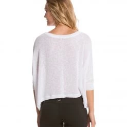 Beyond Yoga Freeflow Cropped Pullover White 10 Beyond Yoga Freeflow Cropped Pullover White
