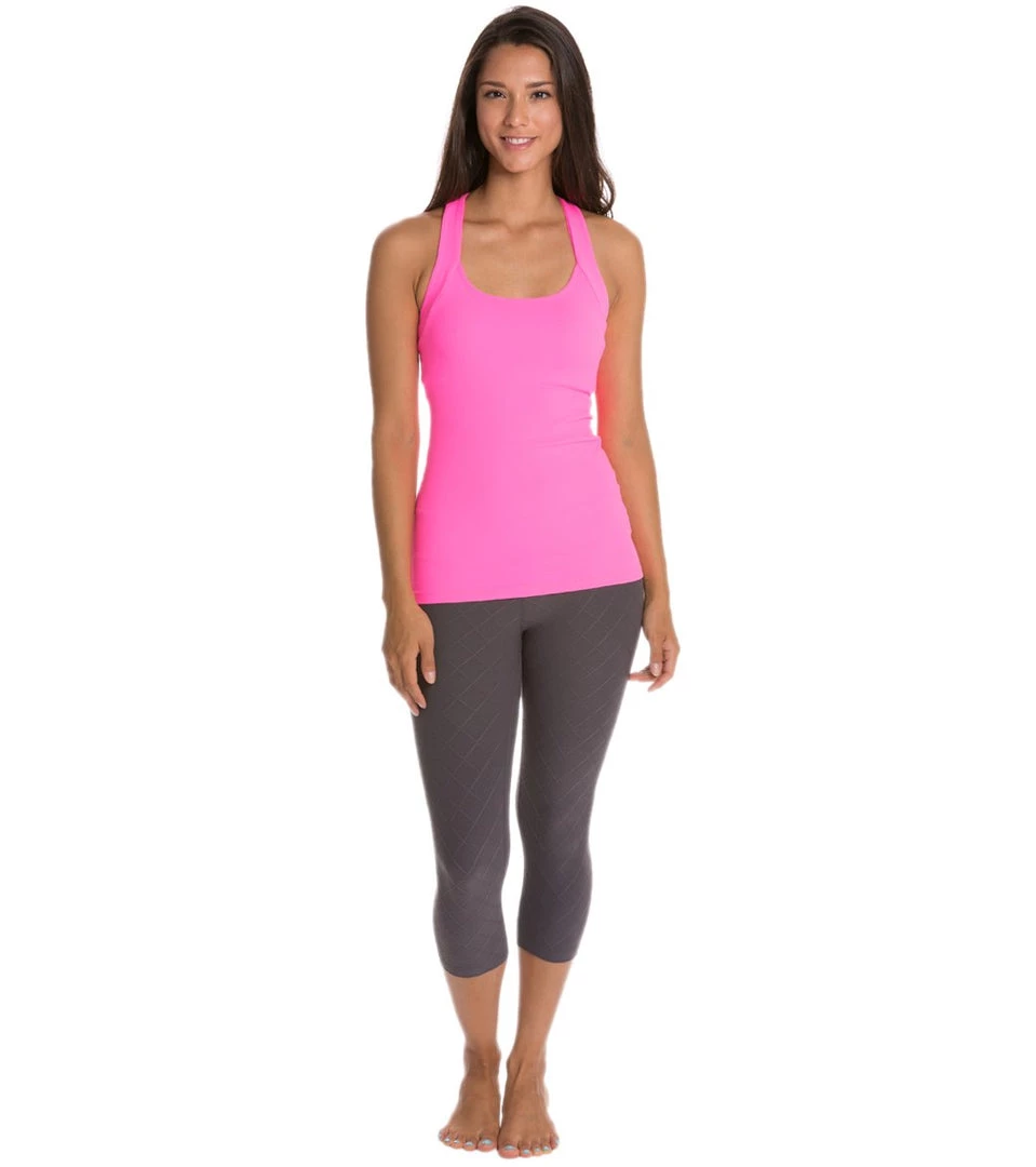 CLOTHING Beyond Yoga Quilted Essential Yoga Capris Steel 6 CLOTHING Beyond Yoga Quilted Essential Yoga Capris Steel