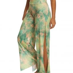 Onzie Pura Vida Yoga Flare Pants Retro Palm CLOTHING 10 Onzie Pura Vida Yoga Flare Pants Retro Palm CLOTHING