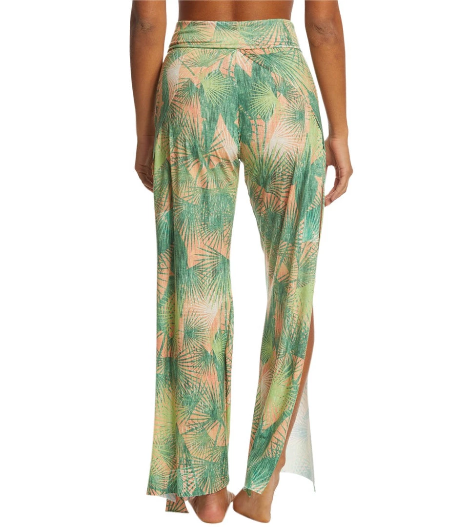 Onzie Pura Vida Yoga Flare Pants Retro Palm CLOTHING 5 Onzie Pura Vida Yoga Flare Pants Retro Palm CLOTHING