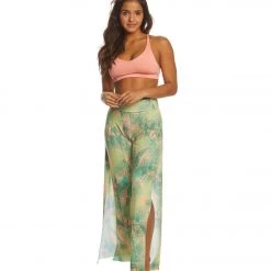 Onzie Pura Vida Yoga Flare Pants Retro Palm CLOTHING 12 Onzie Pura Vida Yoga Flare Pants Retro Palm CLOTHING