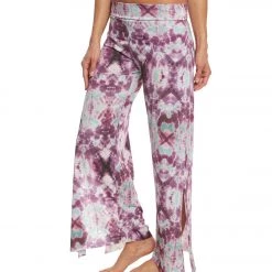 Onzie Pura Vida Yoga Flare Pants Purple Tie Dye CLOTHING