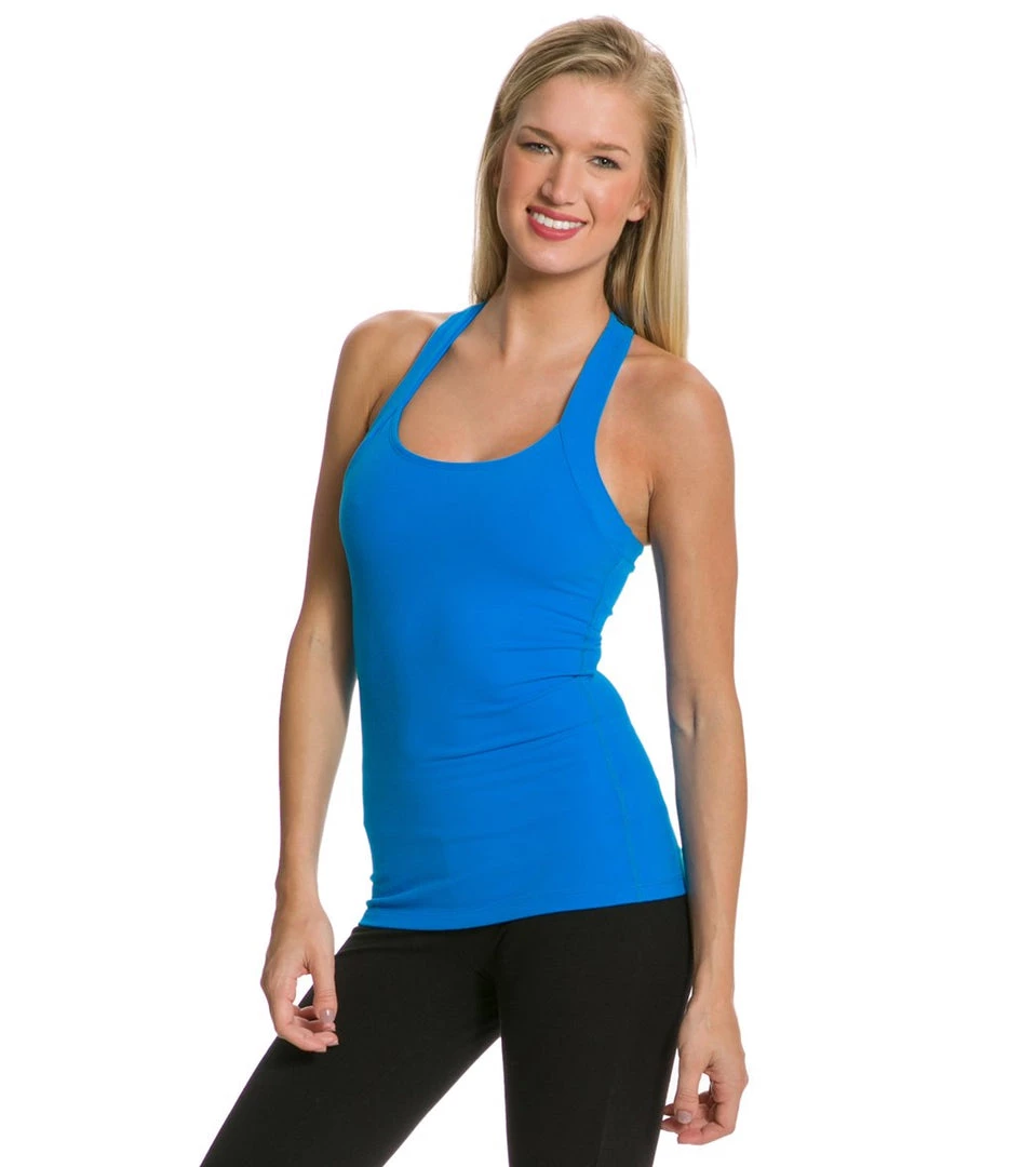 Beyond Yoga Open Back Curved Supplex Tank Deep Sea Blue 4 Beyond Yoga Open Back Curved Supplex Tank Deep Sea Blue