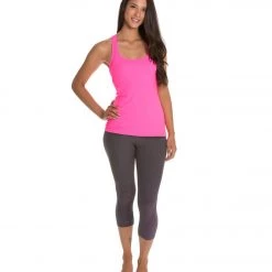 Beyond Yoga Open Back Curved Supplex Tank Shocking Pink CLOTHING 11 Beyond Yoga Open Back Curved Supplex Tank Shocking Pink CLOTHING