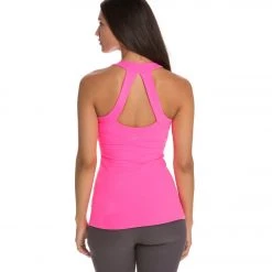 Beyond Yoga Open Back Curved Supplex Tank Shocking Pink CLOTHING 13 Beyond Yoga Open Back Curved Supplex Tank Shocking Pink CLOTHING