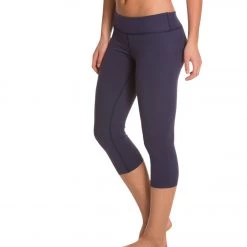 CLOTHING Beyond Yoga New Classic Yoga Capris Navy