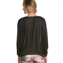 Yak & Yeti Cotton Flow Long Sleeve Top Black