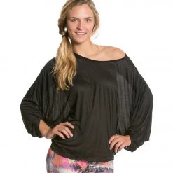 Yak & Yeti Cotton Flow Long Sleeve Top Black