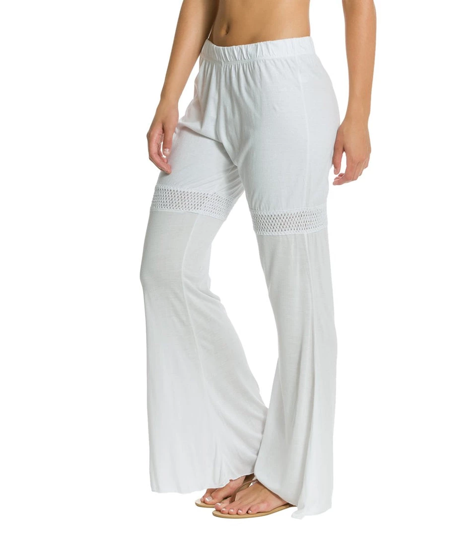 Yak & Yeti Flowy Cotton Cut Out Yoga Pants White CLOTHING 4 Yak & Yeti Flowy Cotton Cut Out Yoga Pants White CLOTHING