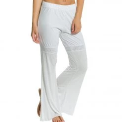 Yak & Yeti Flowy Cotton Cut Out Yoga Pants White CLOTHING 11 Yak & Yeti Flowy Cotton Cut Out Yoga Pants White CLOTHING