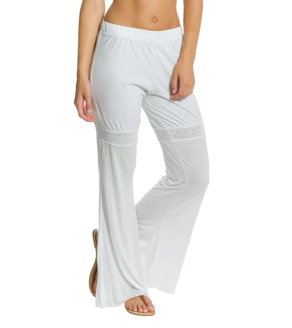 Yak & Yeti Flowy Cotton Cut Out Yoga Pants White CLOTHING 7 Yak & Yeti Flowy Cotton Cut Out Yoga Pants White CLOTHING