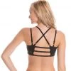 Beyond Yoga Strappy Back Yoga Sports Bra Black