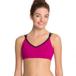 Beyond Yoga Strappy Back Yoga Sports Bra Sangria CLOTHING