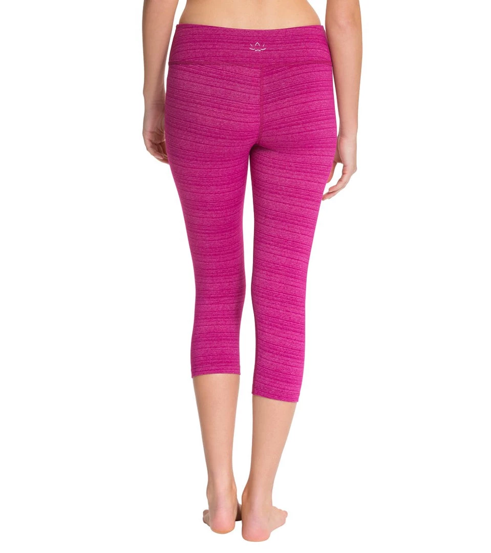 Beyond Yoga Stripe-Hype Capris Heather Sangria Stripe 5 Beyond Yoga Stripe-Hype Capris Heather Sangria Stripe