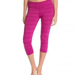 Beyond Yoga Stripe-Hype Capris Heather Sangria Stripe 15 Beyond Yoga Stripe-Hype Capris Heather Sangria Stripe