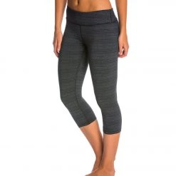 Beyond Yoga Stripe-Hype Capris Black