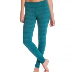 Beyond Yoga Stripe-Hype Long Yoga Leggings Heather Pineneedle Stripe